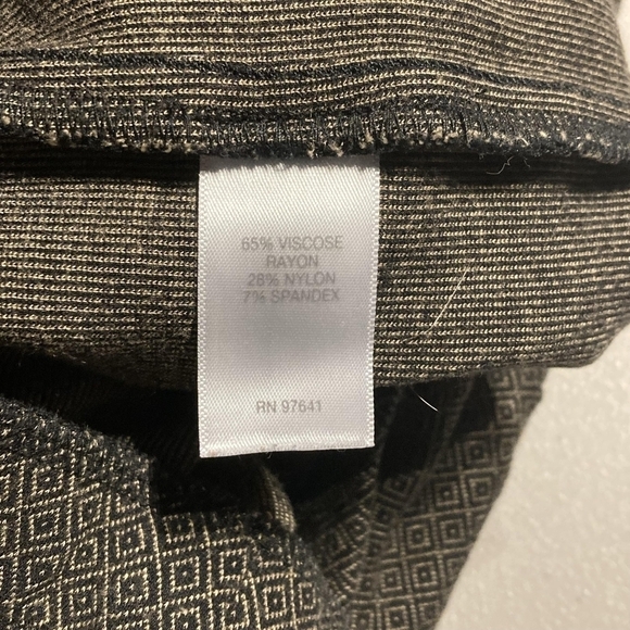 J.Jill Ponte Slim Leg Pants Black Camel Women's Large Petite LP Flat Front EUC - Picture 7 of 7